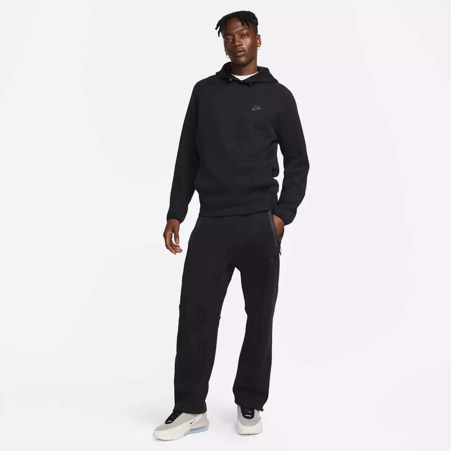 Nike Sweat à Capuche Tech Fleece 24 Pullover - Gris/Noir