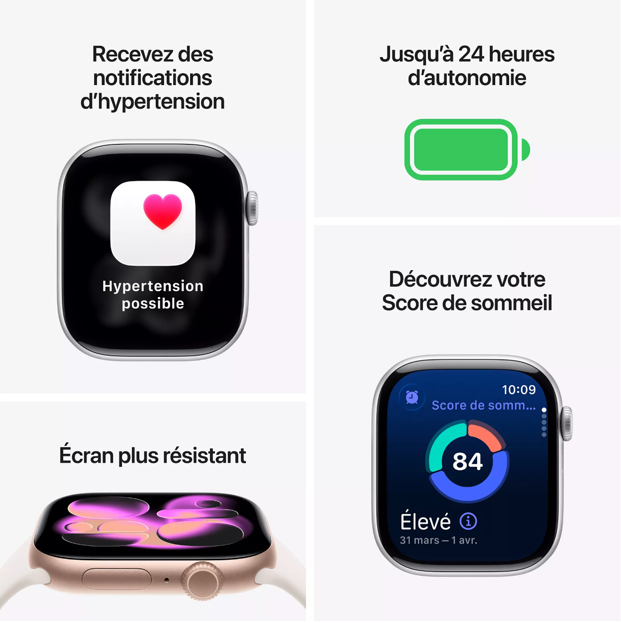 Montre connectée APPLE WATCH 46mm Alu Noir Serie 11 1.1