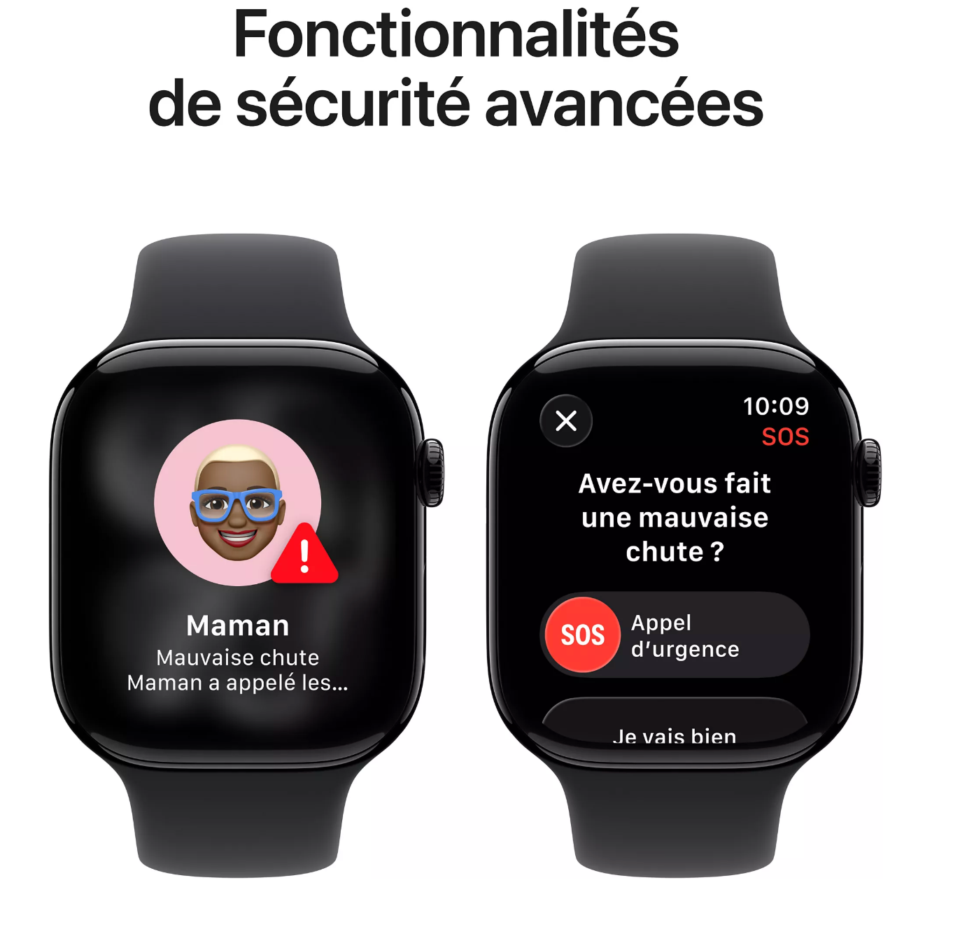 Montre connectée APPLE WATCH 46mm Alu Noir Serie 11 1.1