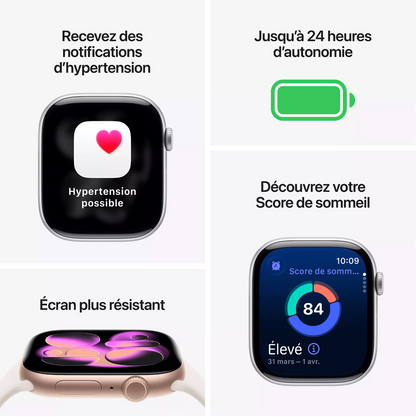 Montre connectée APPLE WATCH 46mm Alu Noir Serie 11 1.1