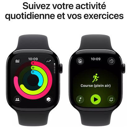 Montre connectée APPLE WATCH 46mm Alu Noir Serie 11 1.1